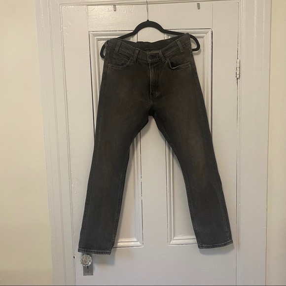 Levi’s 505C Orange Tab Black Cropped Jeans Sz 28 - Picture 2 of 7